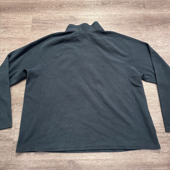 LL Bean Jacket Mens 2XL Blue Polyester Fleece Pockets Mock Neck Full Zip Outdoor - Picture 9 of 11